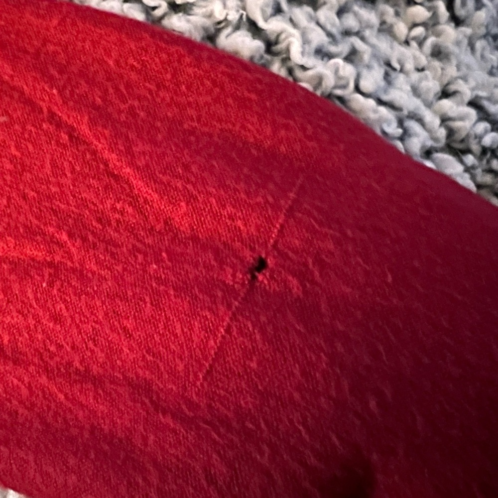 Red ruched sweater - Picture 3 of 3